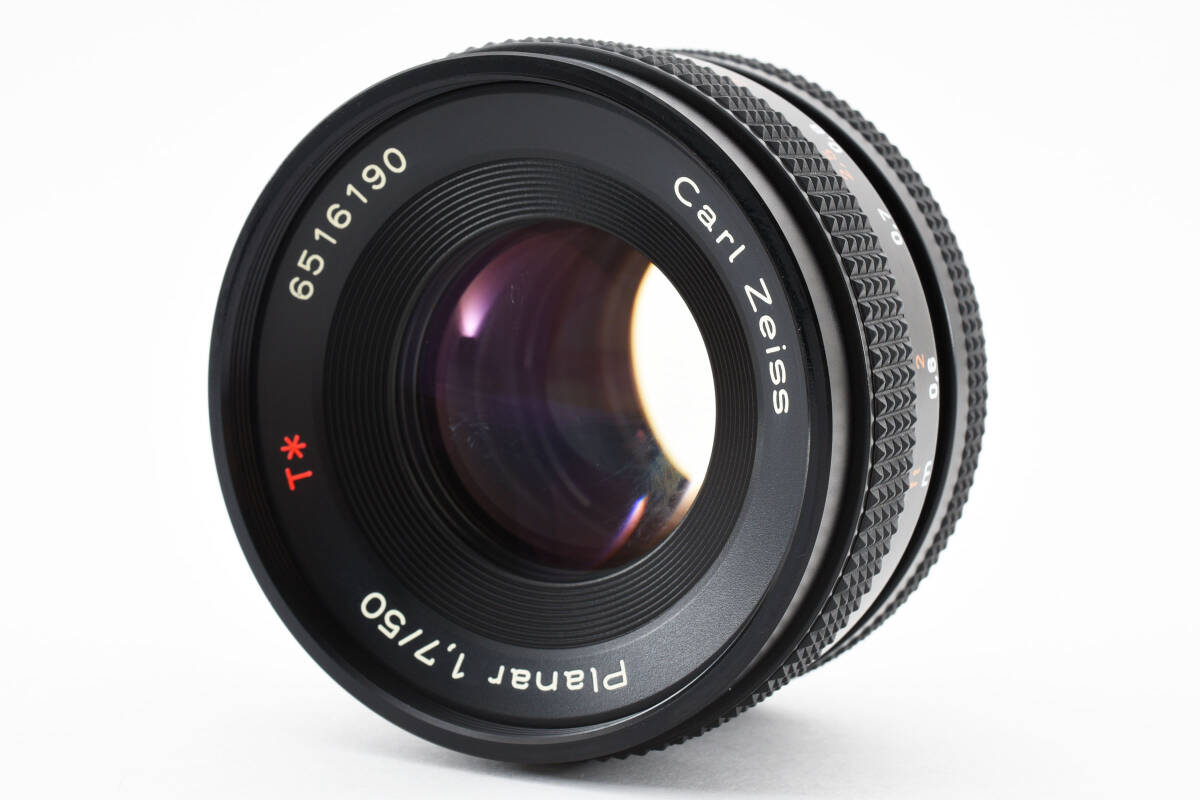 ◆美品◆ CONTAX CarlZeiss Planar 50mm F1.7 AEJ コンタックス カールツァイス プラナー カメラ 単焦点 レンズ #2143の画像2