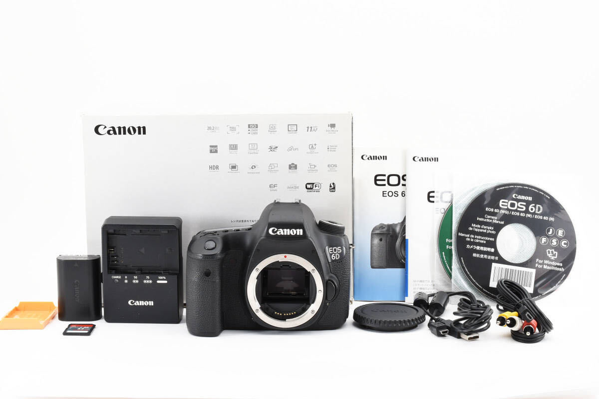 ◆箱付き付属品充実◆ CANON EOS 6D キャノン デジタル一眼レフカメラ #1987
