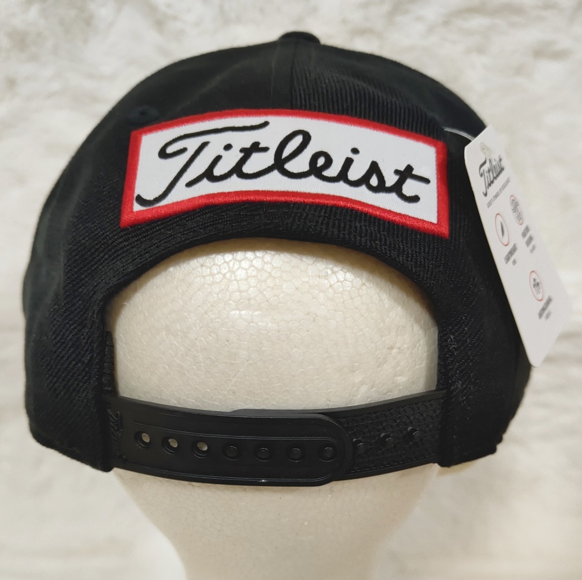 【新品】タイトリストTitleist　ゴルフ ツアー クラシック キャップ　メンズ　ブラック/ホワイト　①_画像4