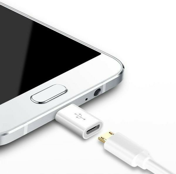 【micro USB ⇒ USB Type-C 変換アダプター】黒３個セット◆充電・データ転送・・◆動作品