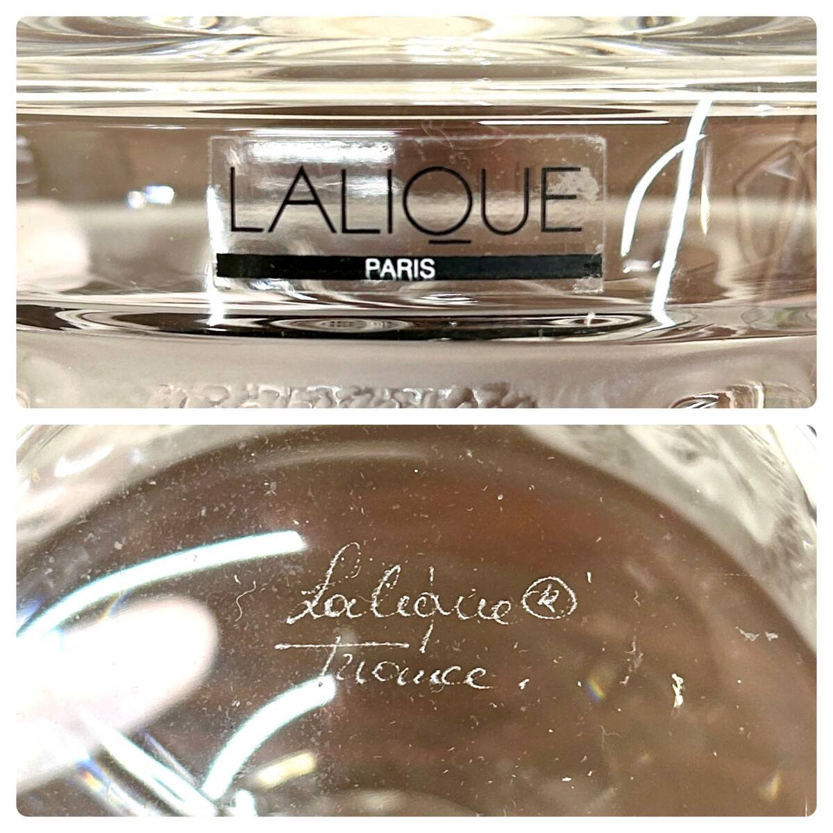 TS023■Rene Lalique ルネ ラリック ガラス製 容器 デキャンタ デカンタ ピッチャー ボトル フクロウ 梟 ブランド の画像9