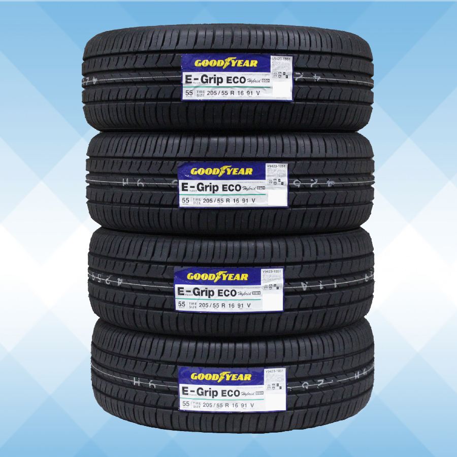 205/55R16 91V GOODYEAR グッドイヤー EFFICIENT GRIP ECO EG01 24年製 正規品 送料無料 4本セット税込 \36,800より 1_画像1