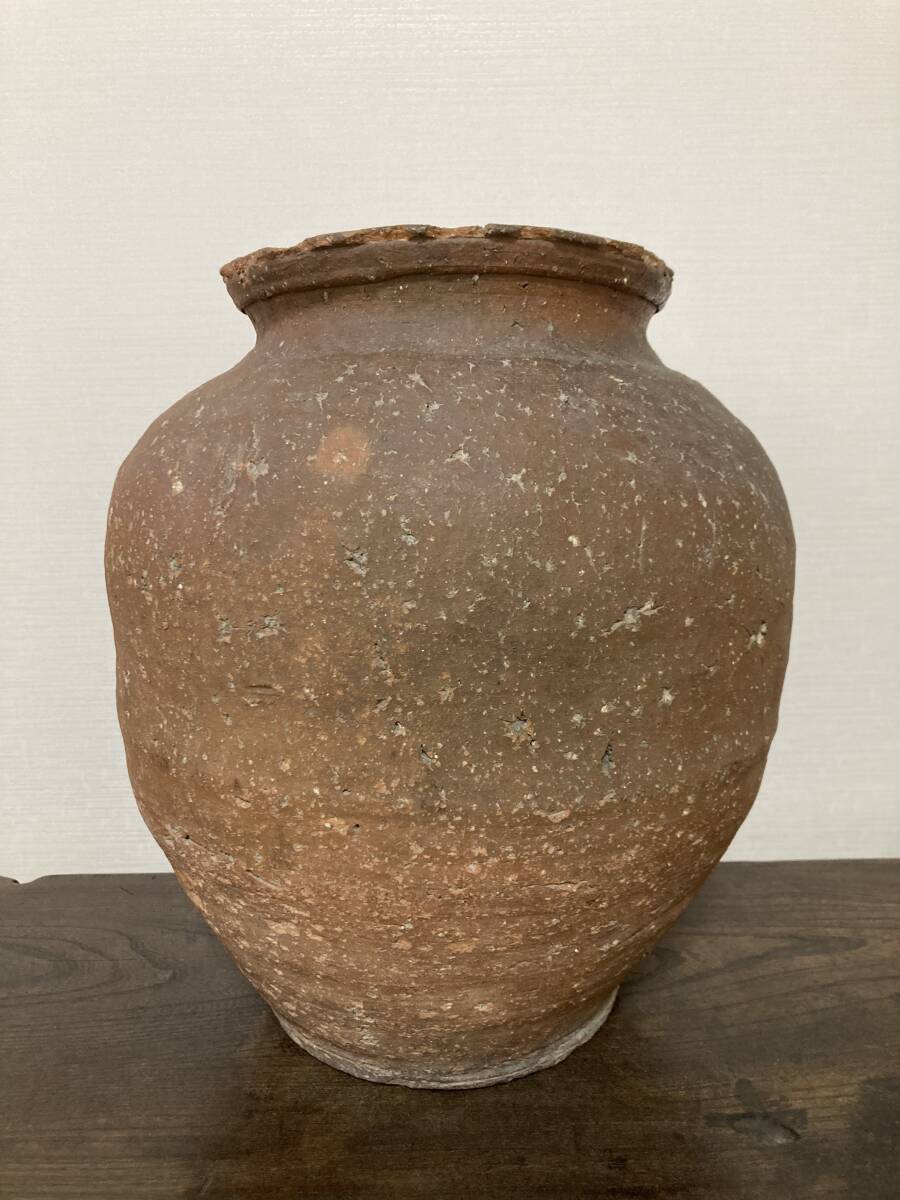 【家船】古信楽 広口中壺 室町時代 送料無料