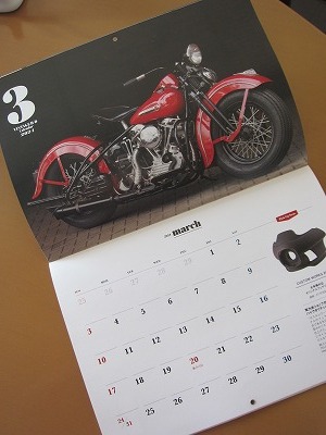 送料無料★即決★ビンテージハーレー カレンダー VINTAGE H-D Calender 2024 壁掛け CLUB HARLEY 2024年1月号付録 新品未使用品★匿名配送_画像2