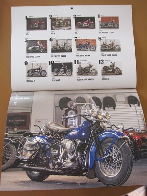  free shipping * prompt decision * Vintage Harley calendar VINTAGE H-D Calender 2024 ornament CLUB HARLEY 2024 year 1 month number appendix new goods unused goods * anonymity delivery 