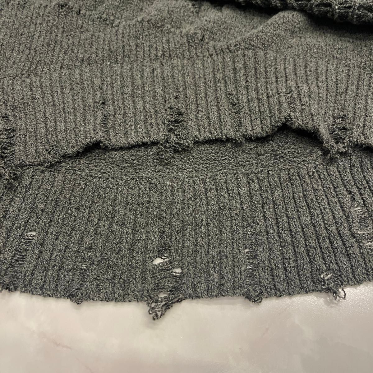 ザラ ZARA オープンニットセーター グレー 長袖 トップス ザラ ZARA オープンニットセーター グレー 長袖 トップス