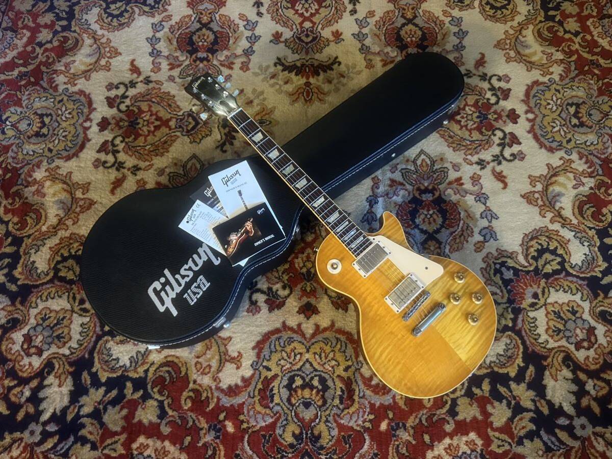 初期個体 2008年製 Gibson LesPaul HoneyBurst 1958 Standard Traditional Plus ギブソン レスポール トラディショナル スタンダード 50s_画像1