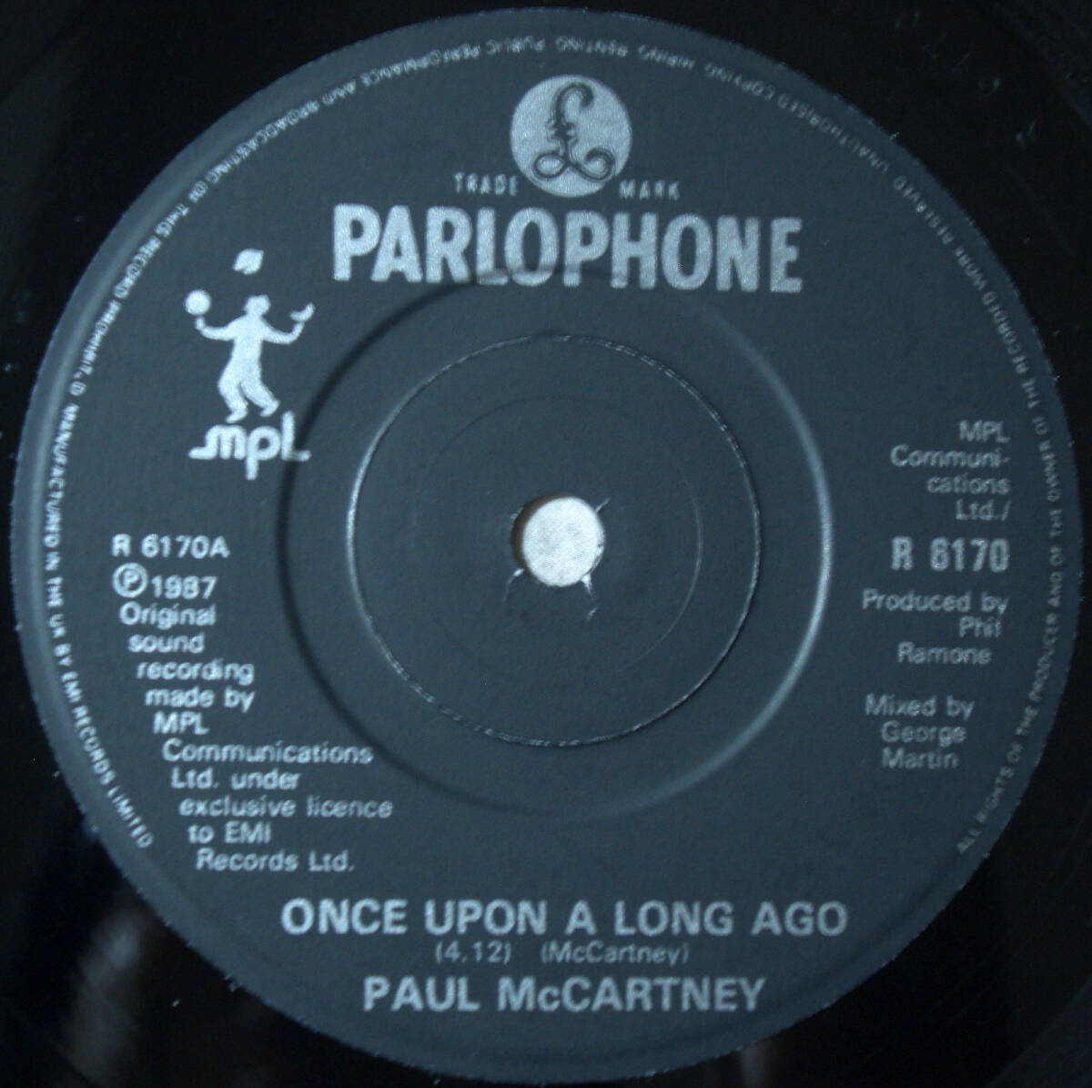 英ORIG 7” ★ PAUL McCARTNEY ～ ONCE UPON A LONG AGO ★ 両面オリジナルLP未収録 の画像3