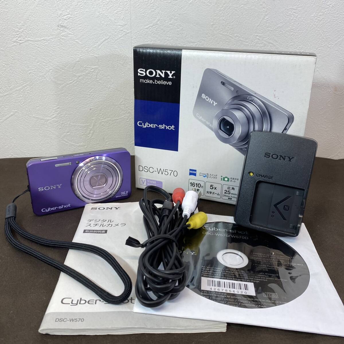 ●【MH-6756】中古美品 SONY ソニー Cyber-shot DSC-W570 コンパクトデジカメ サイバーショット【レターパックプラス可】_画像1