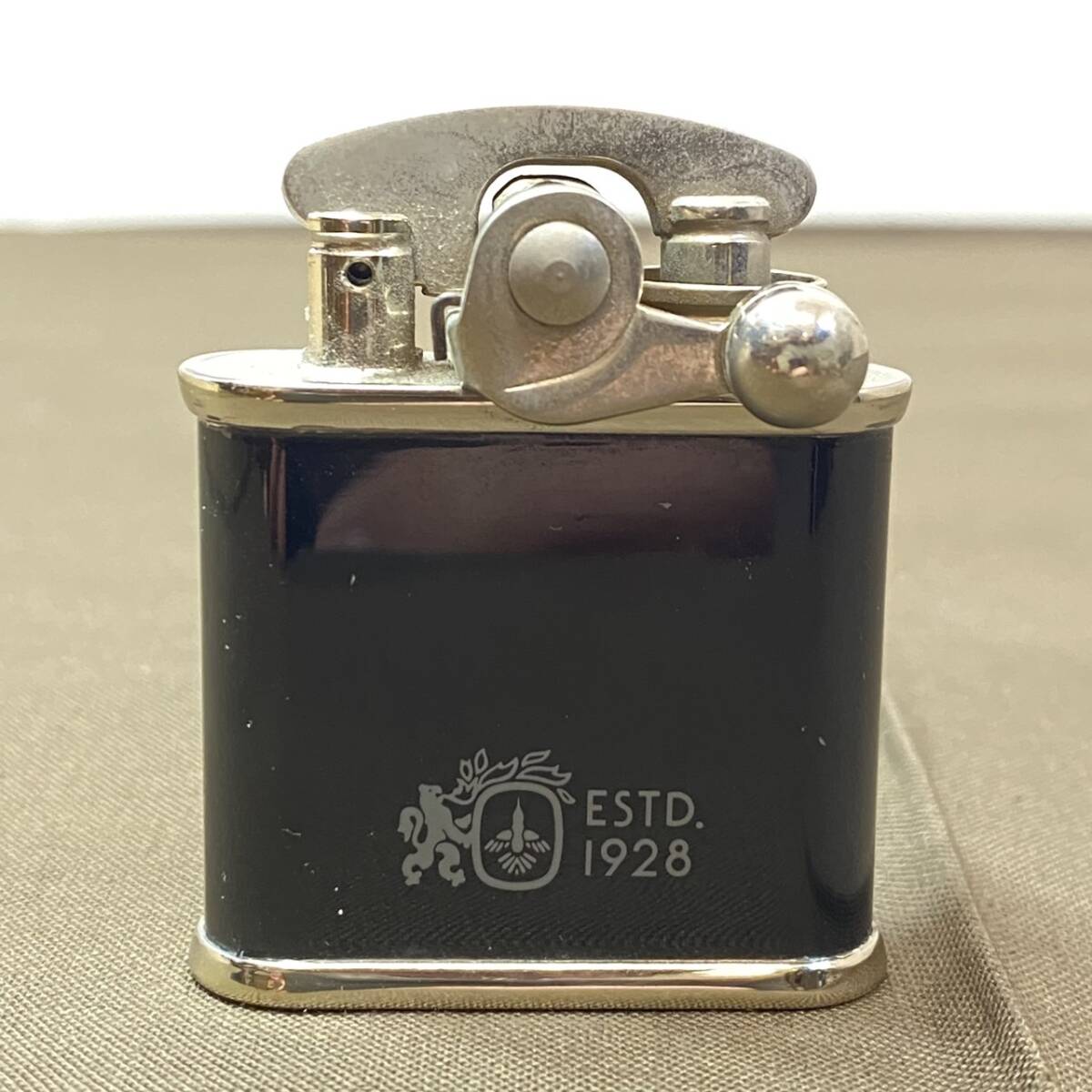 ●【MH-6966】中古品 Colibri コリブリ オイルライター ロゴ ブラック 火花OK 喫煙具【レターパックプラス可】_画像1