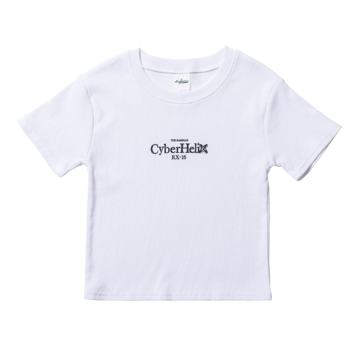 THE RAMPAGE"CyberHelix" RX-16 クロップドTシャツ/WHITE 