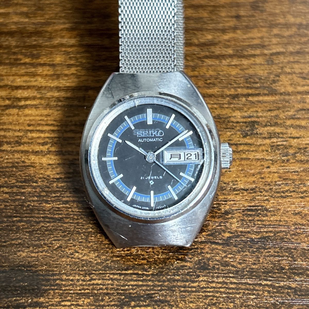 セイコー SEIKO 21JEWELS 腕時計 ブラック ヴィンテージ 自動 セイコー SEIKO 21JEWELS 腕時計 ブラック ヴィンテージ 自動