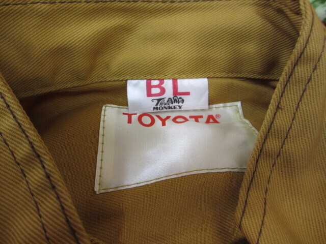 6AS382 未使用　トヨタ TOYOTA トヨペット TOYOPET　つなぎ　作業服　サイズＢＬ_画像4