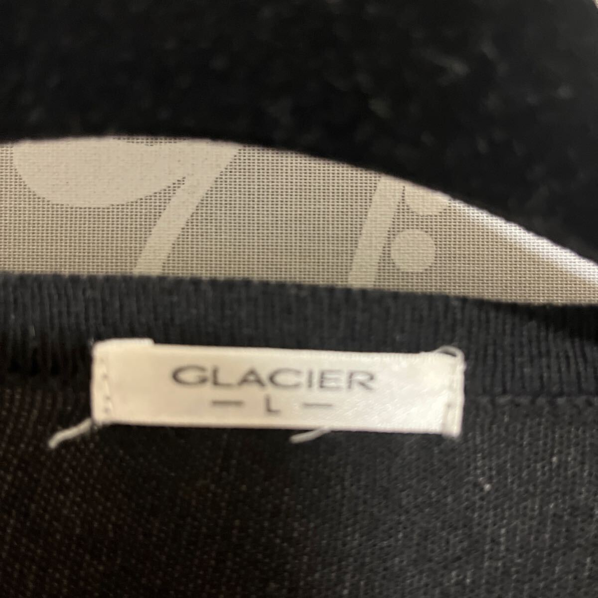 GLACIER黒カーディガン長袖サイズLヴァンクリ調ボタンで春らしく上品お尻隠し_画像2