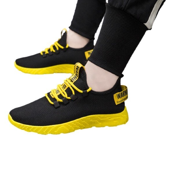  including carriage 1 jpy ~ men's sneakers low cut canvas 27cm yellow × black 