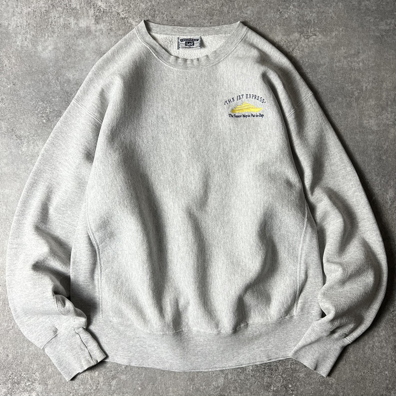 90s USA製 Lee 両面 企業 ロゴ 刺繍 RWタイプ スウェット トレーナー XL / 90年代 アメリカ製 オールド リバース_画像1