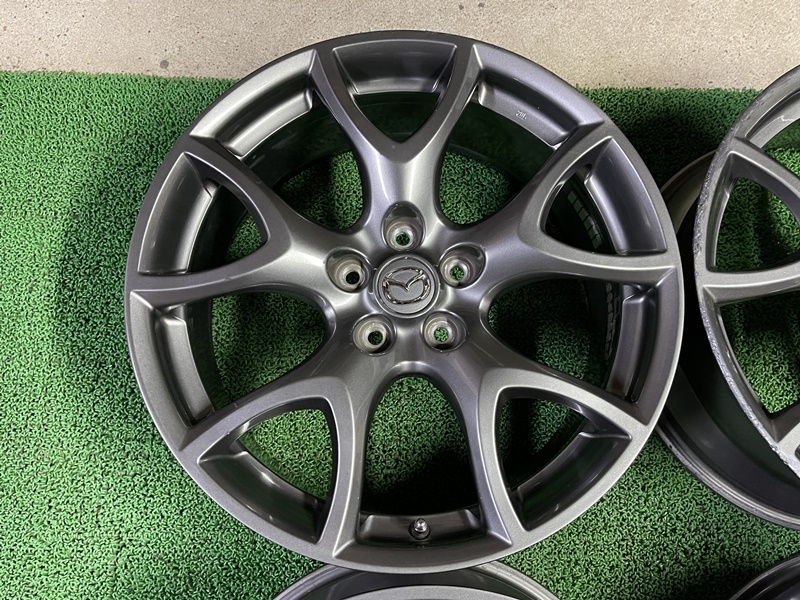 希少 BBS RG503 マツダ RX-8 後期 タイプRS 純正 鍛造 19×8J ET＋47 PCD114.3 5H 4本セット SE3P ガンメタ系 スピリットR アテンザ_画像5