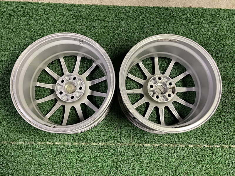 希少 ランエボ 10 純正 18×8.5J ET＋38 PCD114.3 5穴 2本 ENKEI製 ランサー エポリューション X CZ4A 2本です_画像10