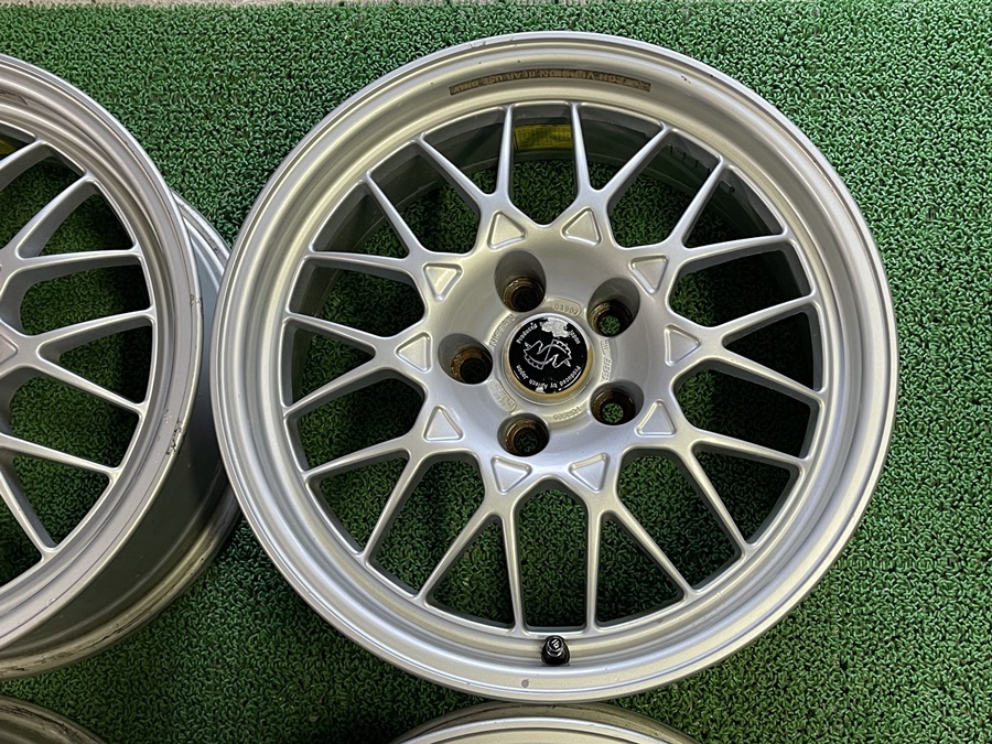 超希少 良品 BBS 鍛造 日産 ステージア 260RS AUTECH 純正 17×7J PCD114.3 5穴 ET＋20/ET＋30 0A903 0A904 R32 GT-R オーテック ガリ無し_画像6