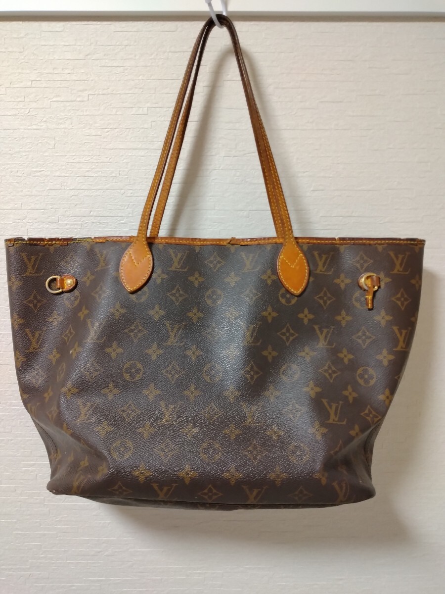 LOUIS VUITTON ルイヴィトン モノグラム ネヴァーフルMM ショルダーバッグ トートバッグ ブラウン　レディース_画像1