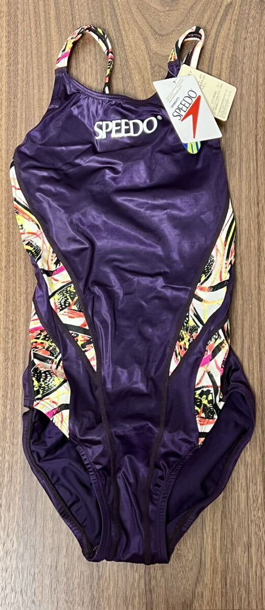 超美品 SPEEDO 競泳水着 女子 紫 AQUASPEC アクアスペックの画像1