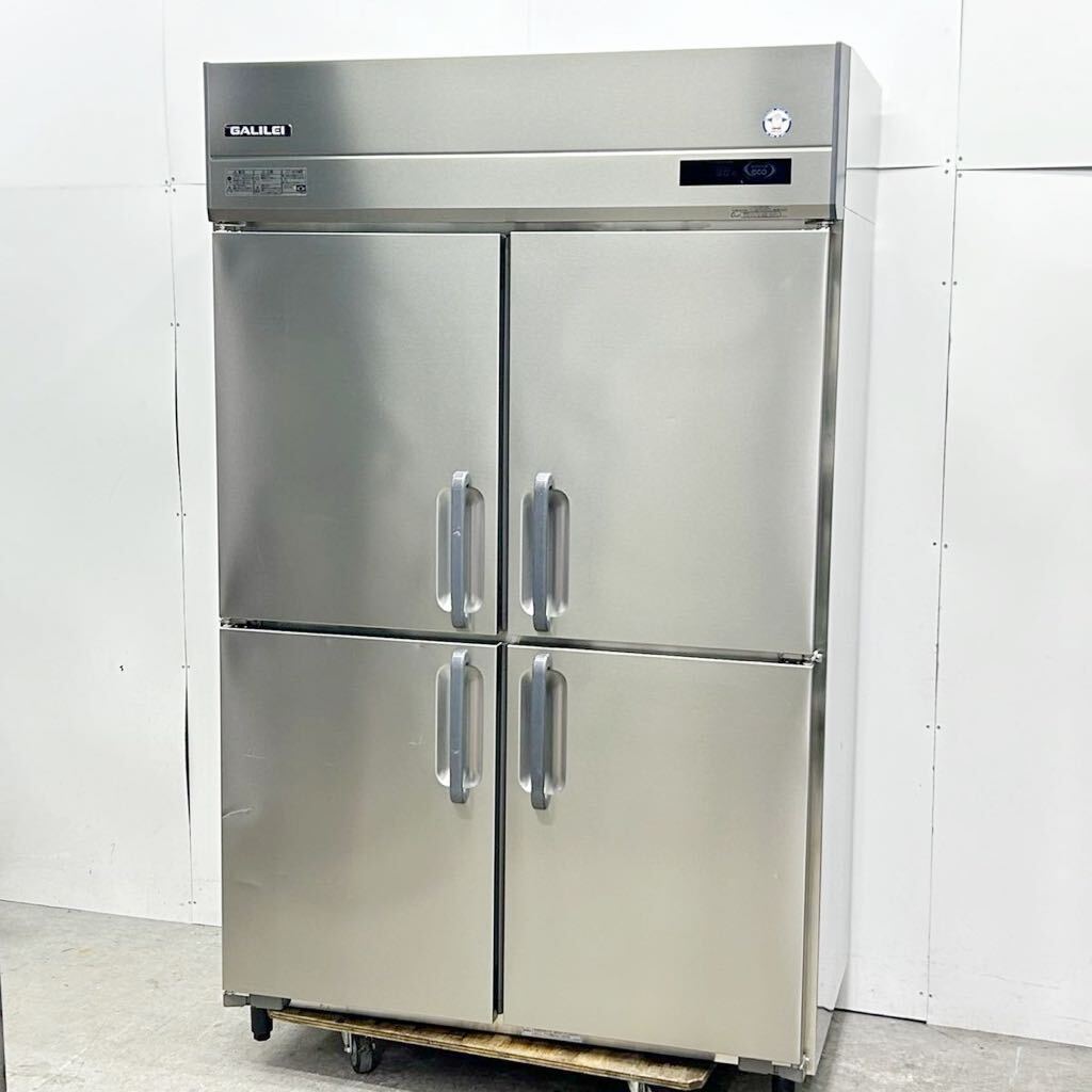 フクシマガリレイ 縦型冷蔵庫 GRN-120RM-F センターフリー 2021年製 業務用冷蔵庫 W1200×D650×H1950 100V 中古 厨房機器　No.2