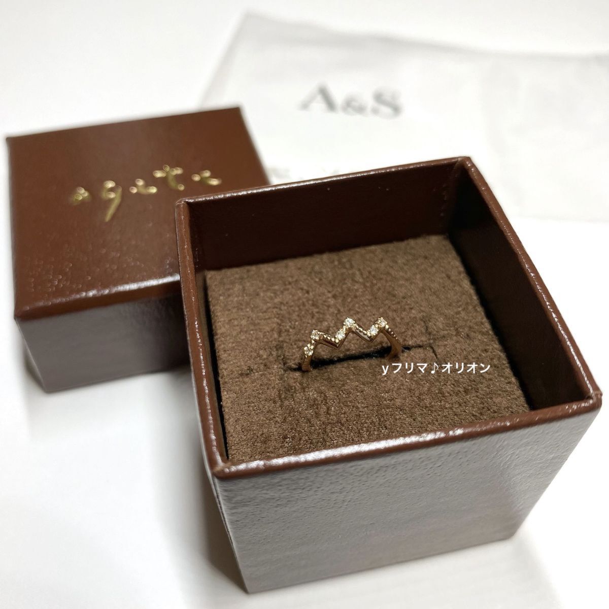 【完売品】 agete アガット　K10 ダイヤモンド　イヤーカフ　　片耳用　 ゴールド アクセサリー