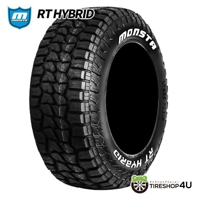 2023年製 MONSTA RT HYBRID 185/85R16 185/85-16 105/103Q LT RWL 4本セット モンスタ R/T ハイブリッド 新品 ホワイトレター 4本SET_画像1