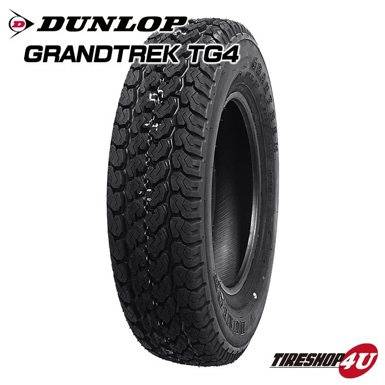 2024年製 DUNLOP GRANDTREK TG4 145R12 145-12 6PR ダンロップ グランドトレック 軽トラック 軽バン 6プライ相当 4本送料税込16,398円～_画像1