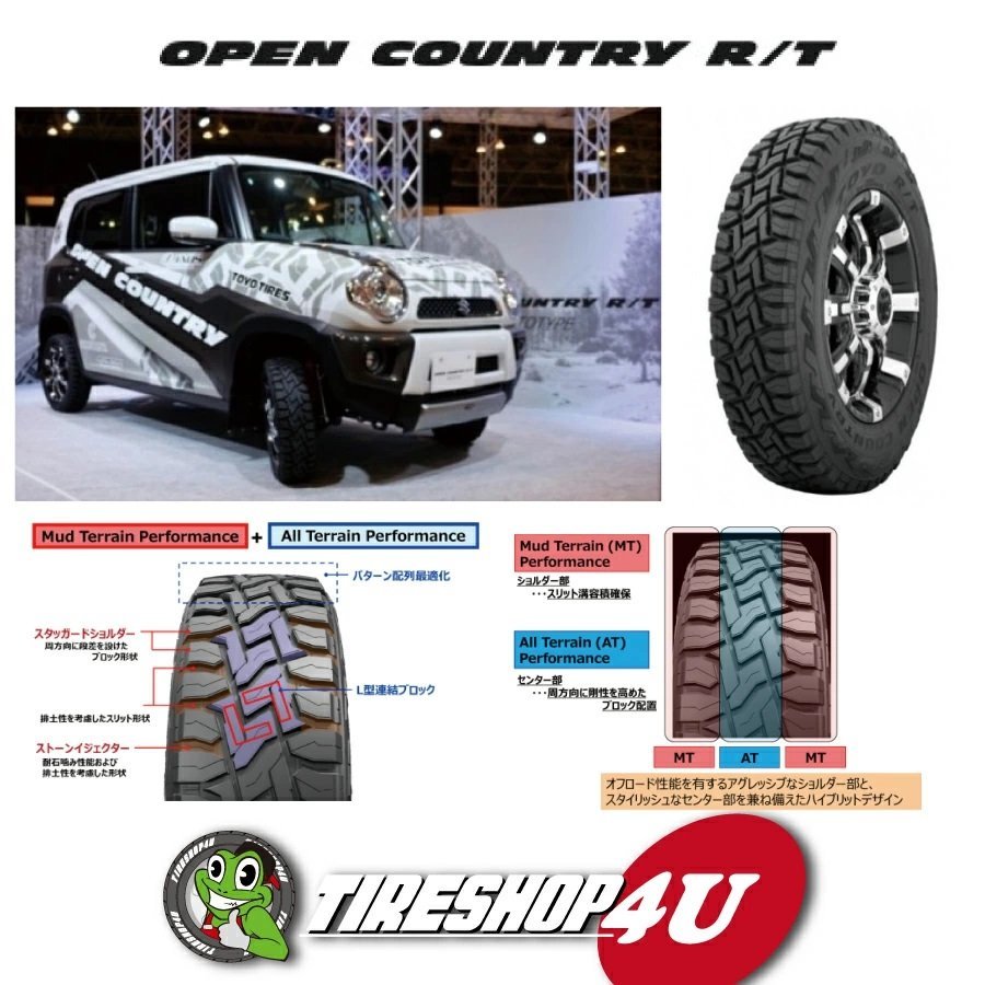 2023年製 TOYO OPEN COUNTRY R/T 185/85R16 185/85-16 105/103N RWL ホワイトレター 4本セット トーヨー オープンカントリー RT 4本SET_画像3