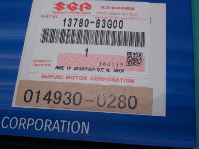 ★SUZUKI★AIR FILTER（１３７８０－８３G00）の画像2