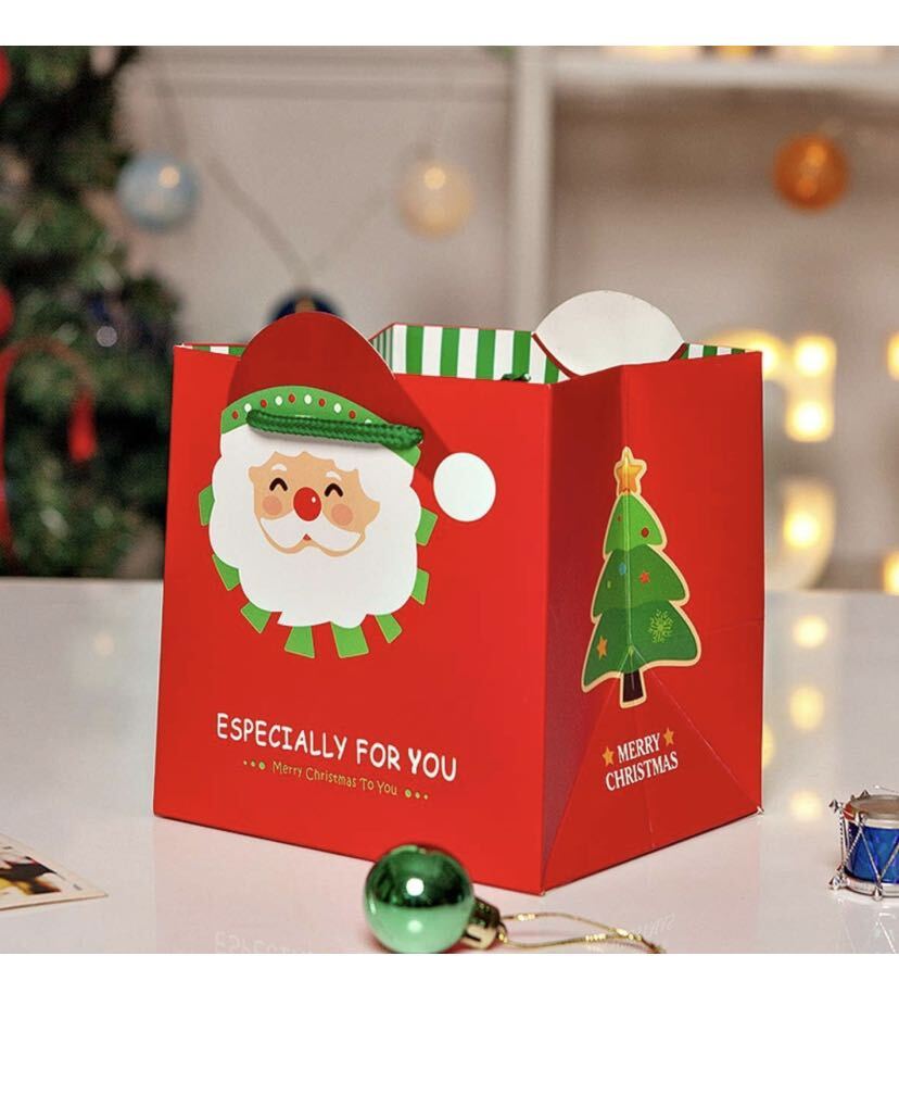 クリスマス用 手提げ袋 サンタクロース ギフトバッグ SML 3個セット