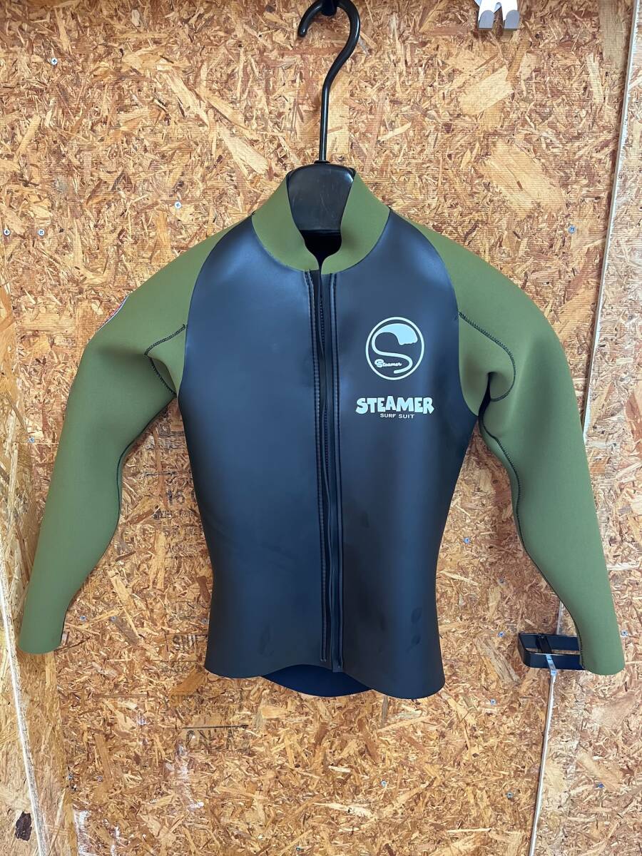 STEAMER SURF SUIT ロングタッパーXL オリーブ袖 STEAMER SURF SUIT ロングタッパーXL オリーブ袖