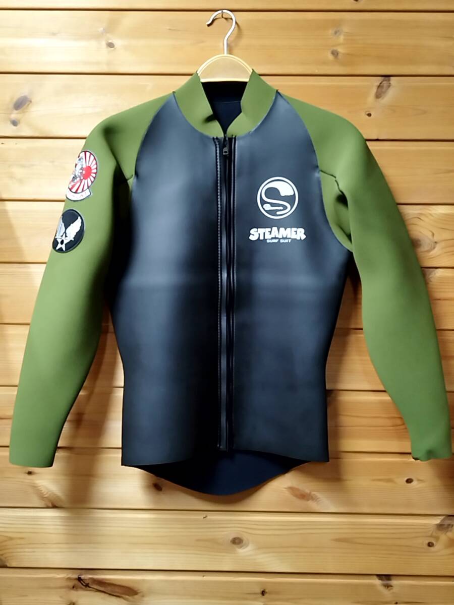 STEAMER SURF SUIT ロングタッパーXL オリーブ袖 STEAMER SURF SUIT ロングタッパーXL オリーブ袖