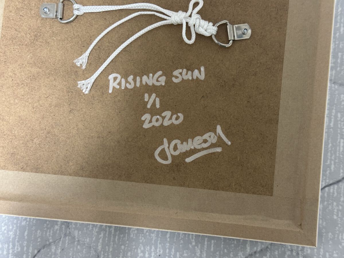 原画 一点物 Jameson Robinson rising sun ペンギン / 奈良美智 草間弥生 ロッカクアヤコ kyne kaws 村上隆 backsideworks _画像3