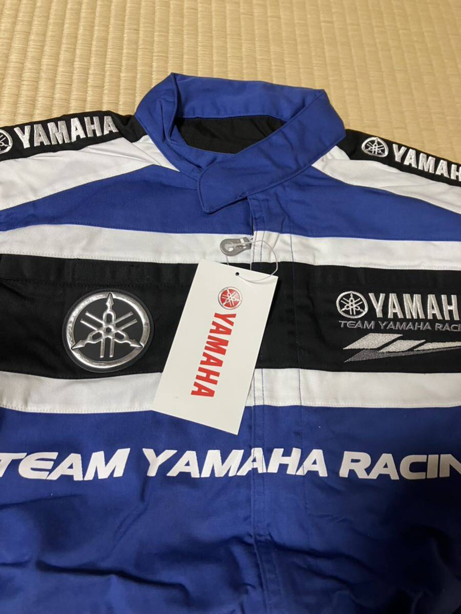 ヤマハYAMAHAメカニックスーツ半袖　レーシング　つなぎ　モートレース　作業着 半袖 作業服 オールインワン _画像3