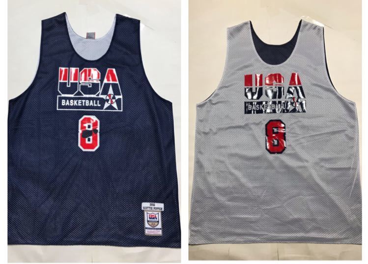 Mitchell&Ness NBA ミッチェル＆ネス バスケットボール リバーシブル ユニフォーム ドリームチーム アメリカ代表 ピッペン 8番 USA_画像1