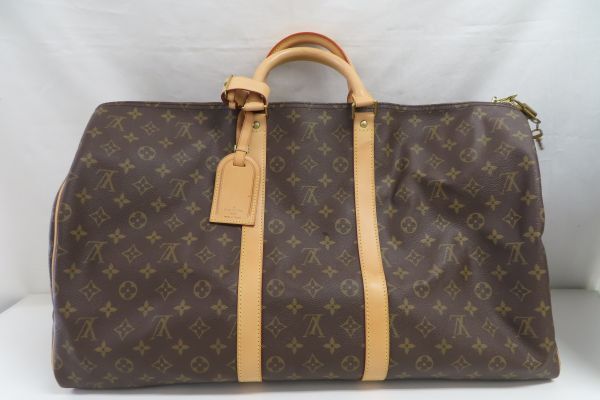 6035/dt/03.20 同梱不可 LOUIS VUITTON ルイヴィトン モノグラム M41414 FL0020 キーポル バンドリエール55 ボストンバッグ（91882）_画像1