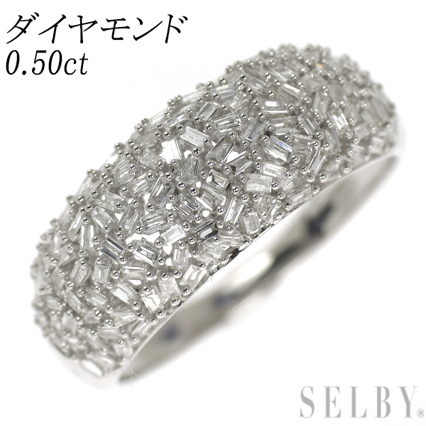 K18WG ダイヤモンド リング 0.50ct 新入荷 出品1週目 SELBYの画像1