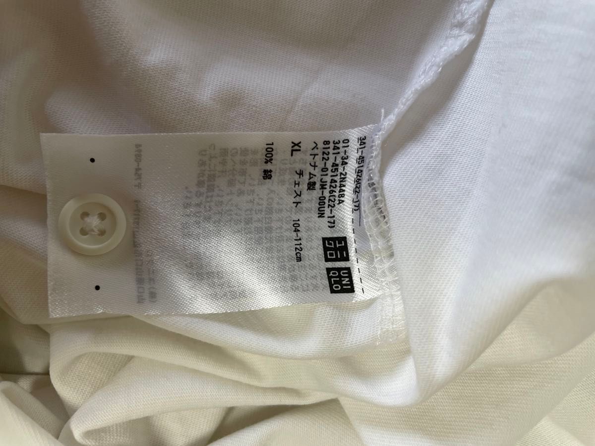 ユニクロ×セオリー スムースコットンポロシャツ ホワイト XL