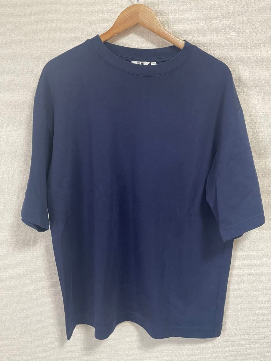 UNIQLO エアリズムコットンオーバーサイズTシャツ（5分袖)