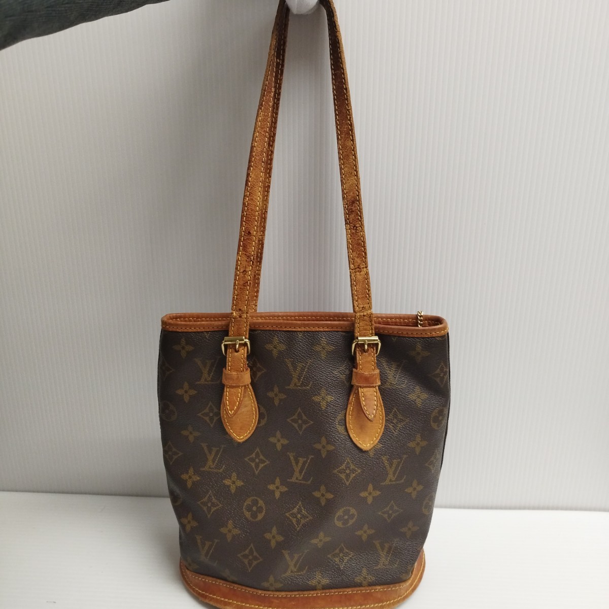 NA★ LOUIS VUITTON ルイヴィトン モノグラム バケット M42258 DK4181 トートバッグ ブランド 女性 かばん ショルダーバッグ ハンドバッグ_画像1