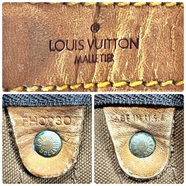 仙6 Louis Vuitton M41426 モノグラム キーポル50 ボストンバッグ 旅行バッグ ブラウン系 ルイヴィトン 旅行かばん 手提げ トラベル_画像9