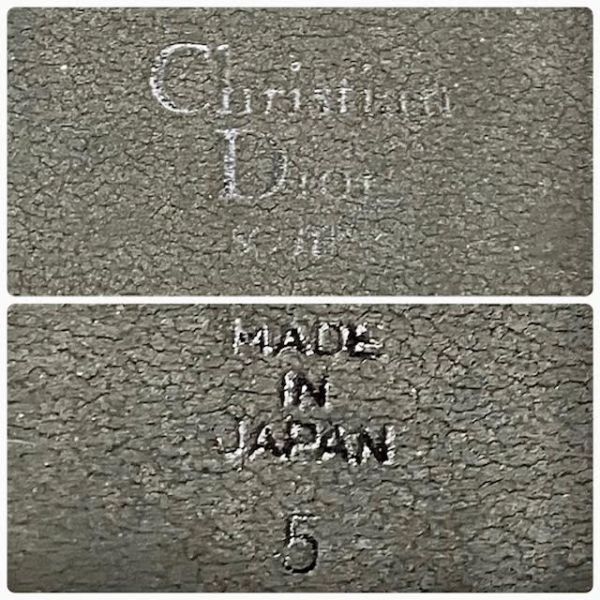 仙6 Christian Dior オープントゥ パンプス サイズ5 22.0センチ ブラックカラー ステッチ デザイン クリスチャンディオール レディース