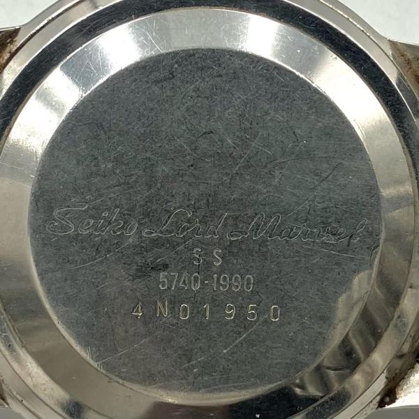 仙21【稼働】SEIKO LORD MARVEL 5740-1990 腕時計 手巻き 23石 アナログ 3針 シルバー文字盤 セイコー ロードマーベル メンズの画像7