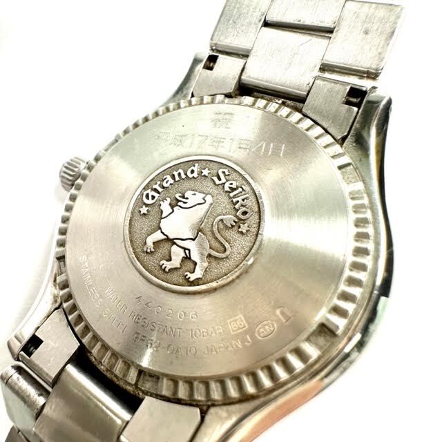 仙101 【稼働】Grand Seiko 9F62-0A10 SBGX005 クォーツメンズ腕時計 シルバー文字盤 グランドセイコー 箱付の画像7