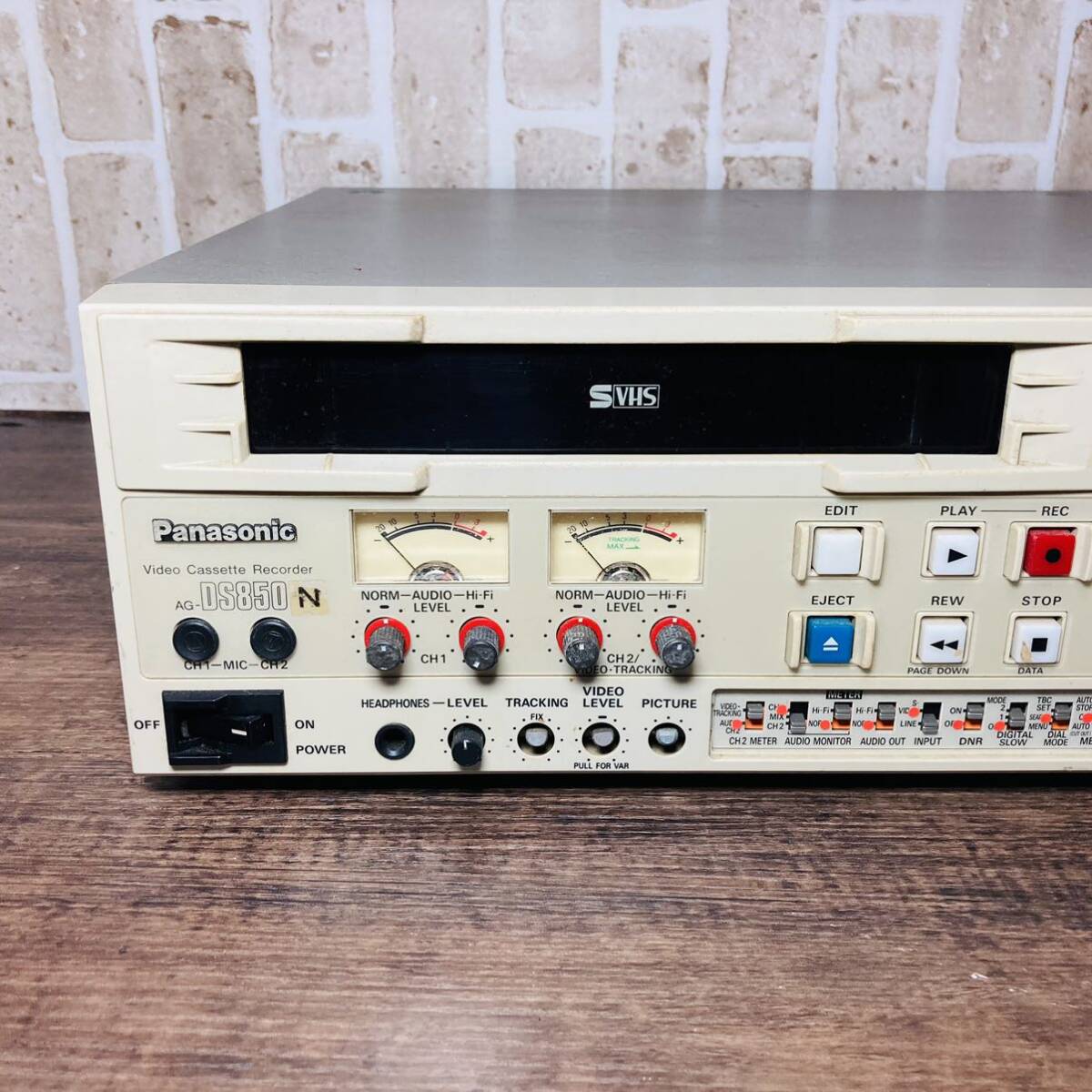Panasonic Panasonic AG-DS850 S-VHS видео магнитофон электризация проверка OK текущее состояние товар B7