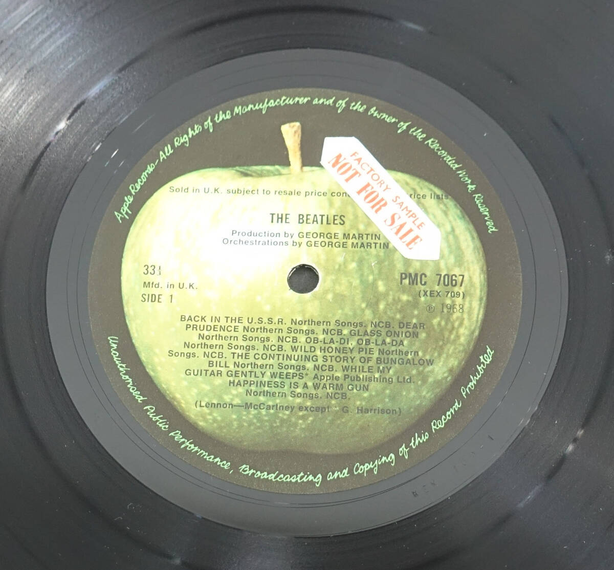 送料込み 1st 見本盤! 極美盤! UK Original 初回 APPLE PMC 7067-8 NO EMI 0025063 White Album / The Beatles MAT: 1/1/1/1+完品の画像6