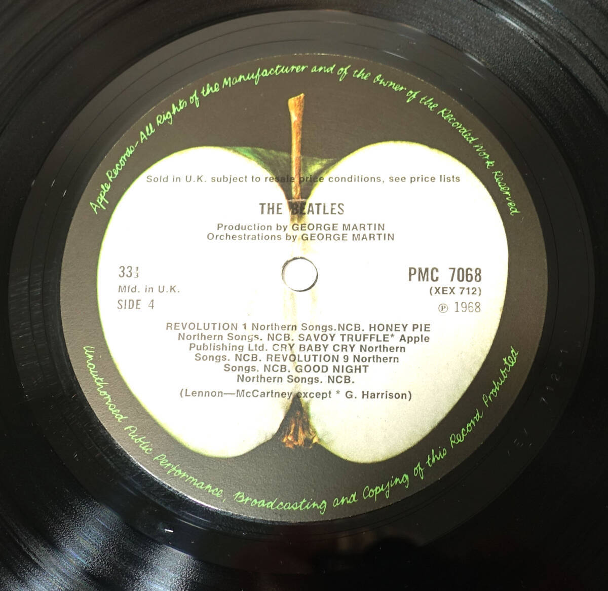 送料込み 1st 見本盤! 極美盤! UK Original 初回 APPLE PMC 7067-8 NO EMI 0025063 White Album / The Beatles MAT: 1/1/1/1+完品の画像8