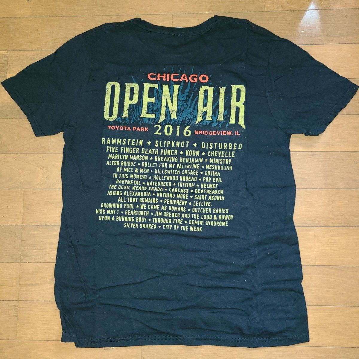 BABYMETAL 2016 CHICAGO OPEN AIR Tシャツ スカル 海外Mサイズ(日本のLサイズ相当)